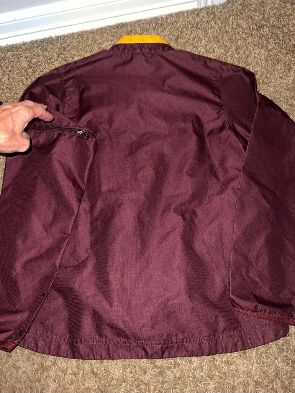 Adidas Arizona State Kids Maroon & Gold Pullover Jacket/Windbreaker